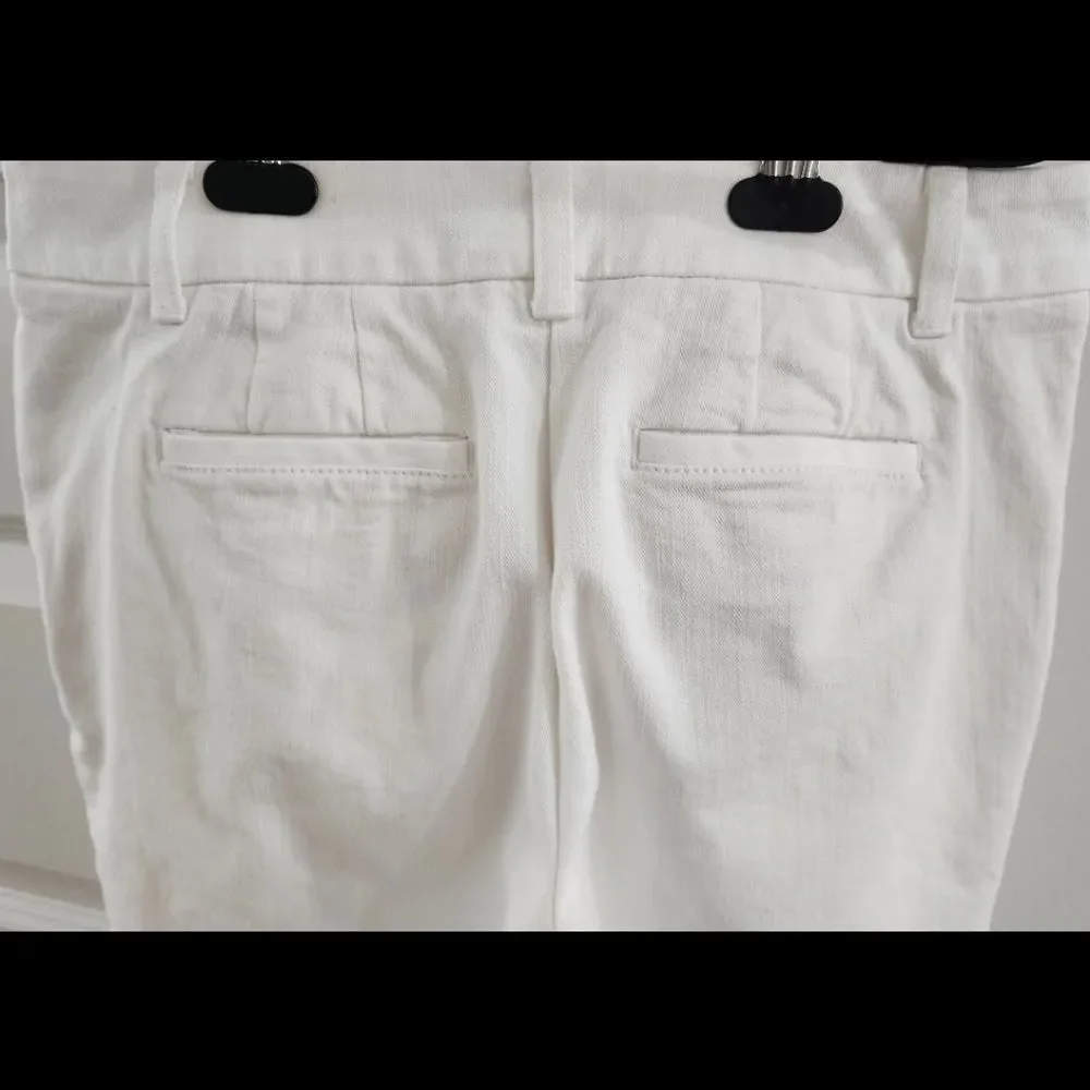 White Straight-Leg Pants